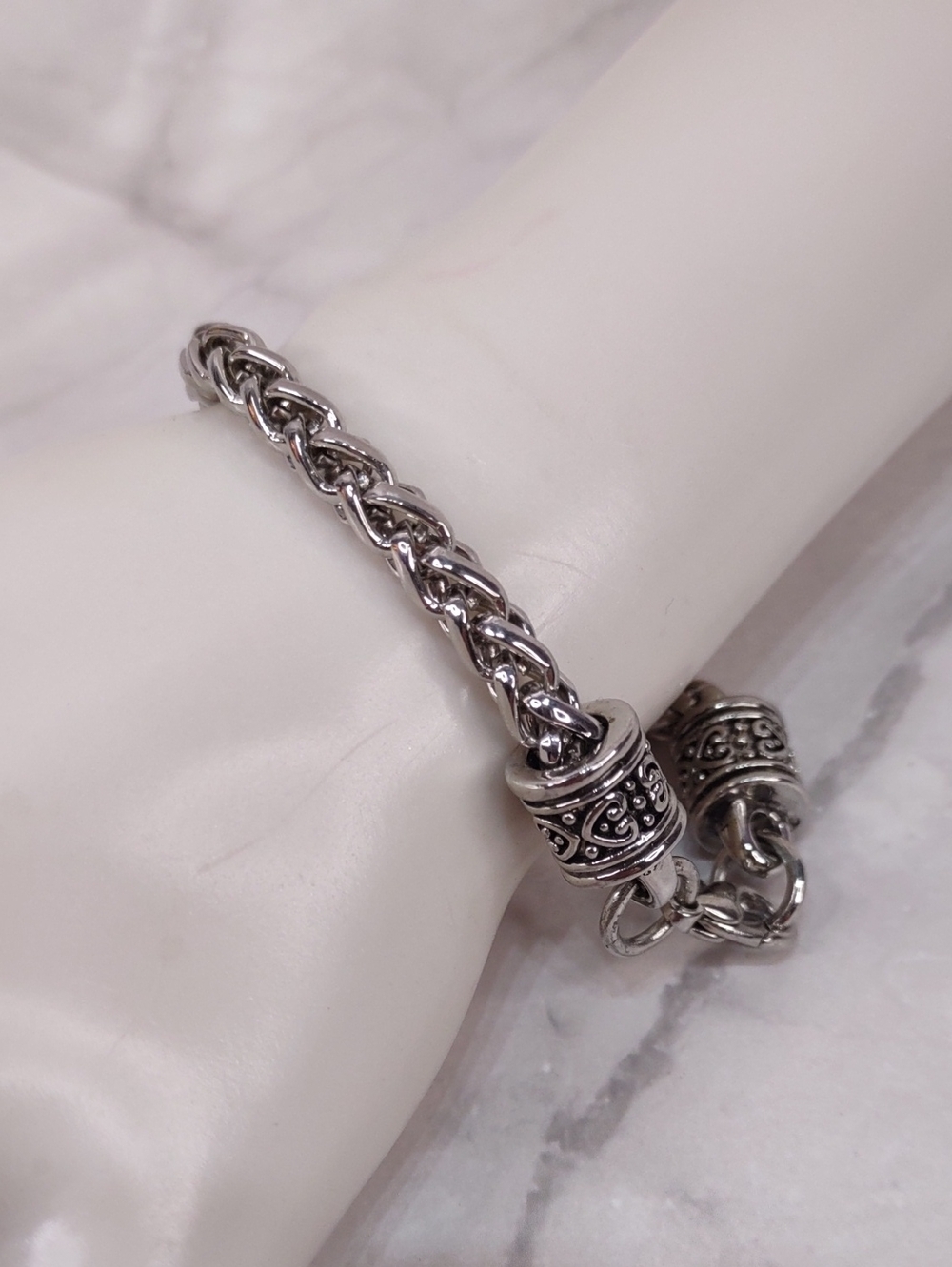Woven Wheat Chain Link Bracelet